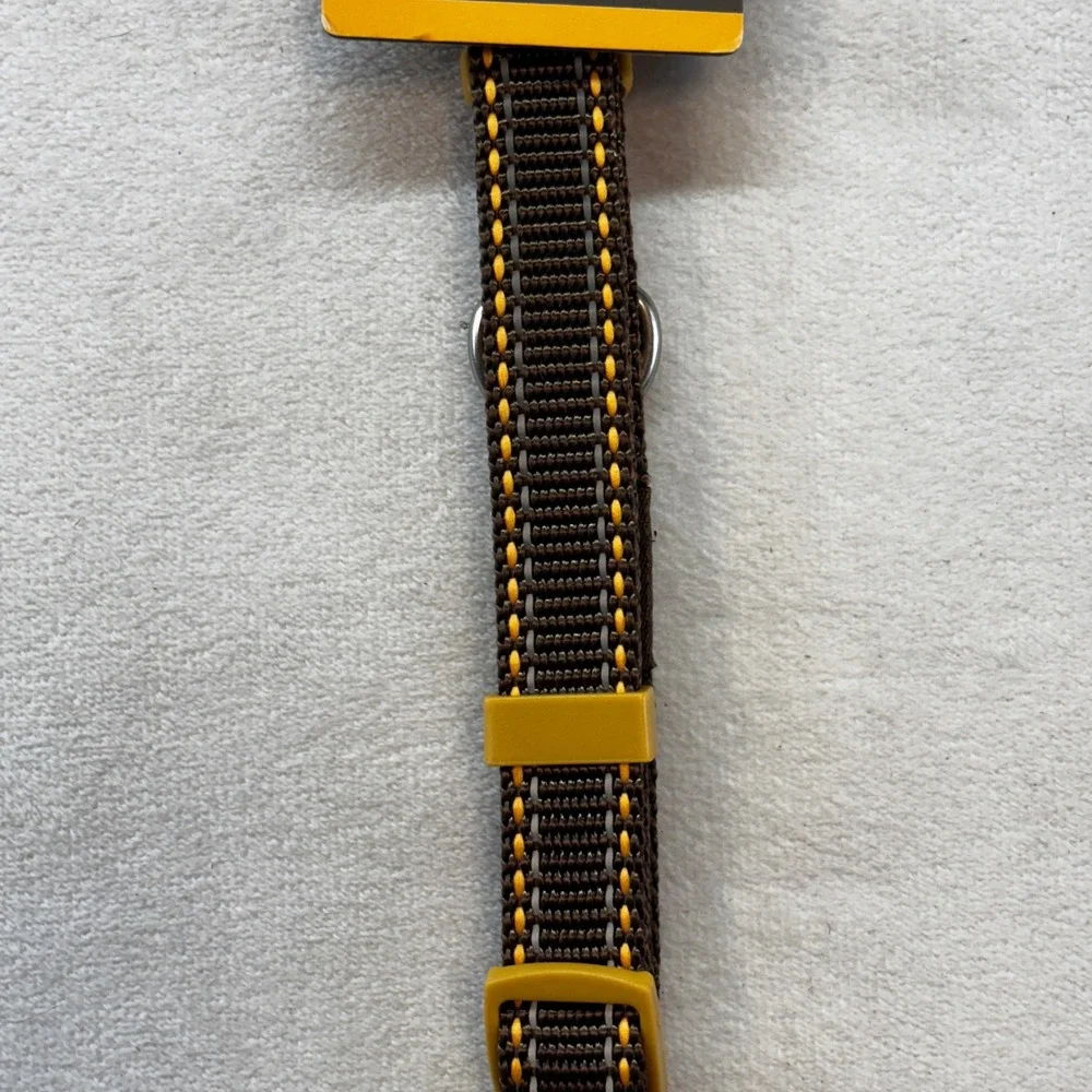 Browning‎ Dog Collar Small Teak Brown Reflective Webbing Adjustable 10-16in New